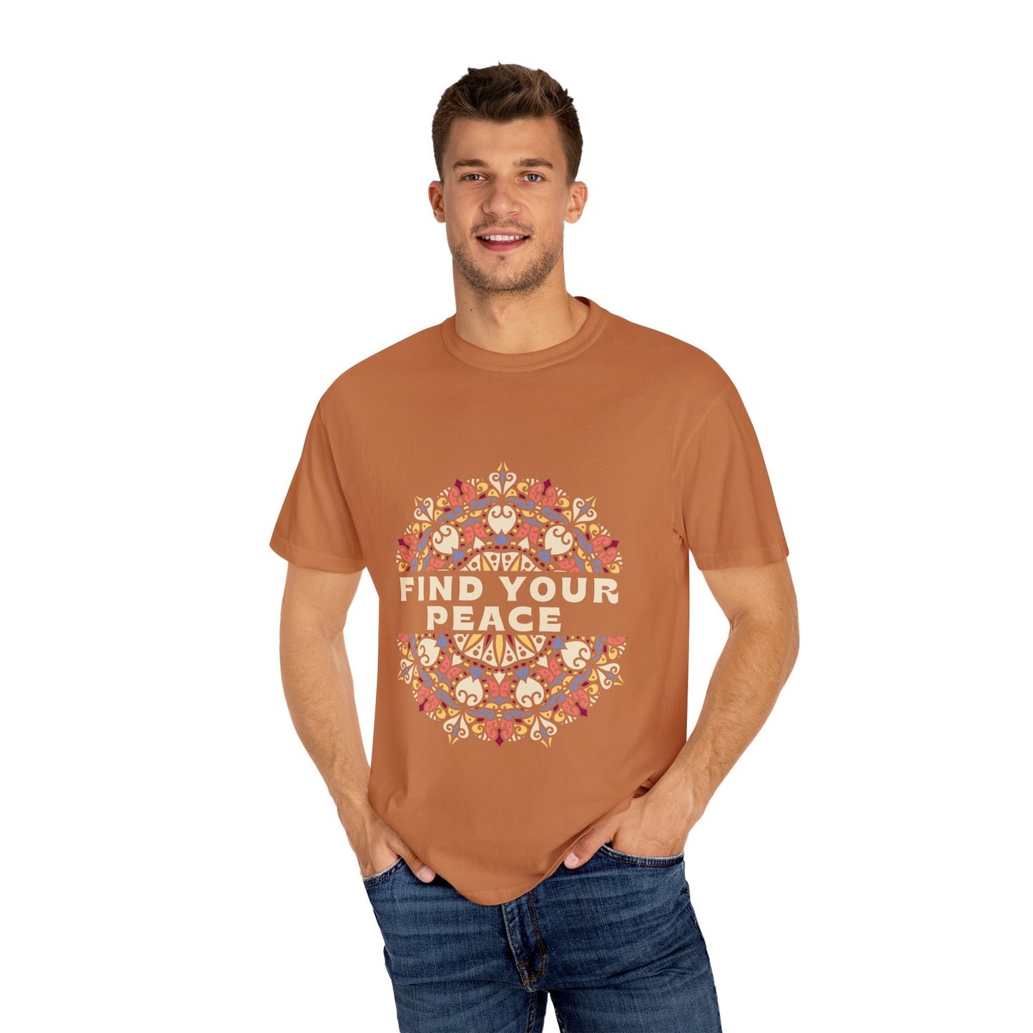 Find Your Peace Unisex Garment-Dyed T-Shirt – Relaxed Style for Mindfulness