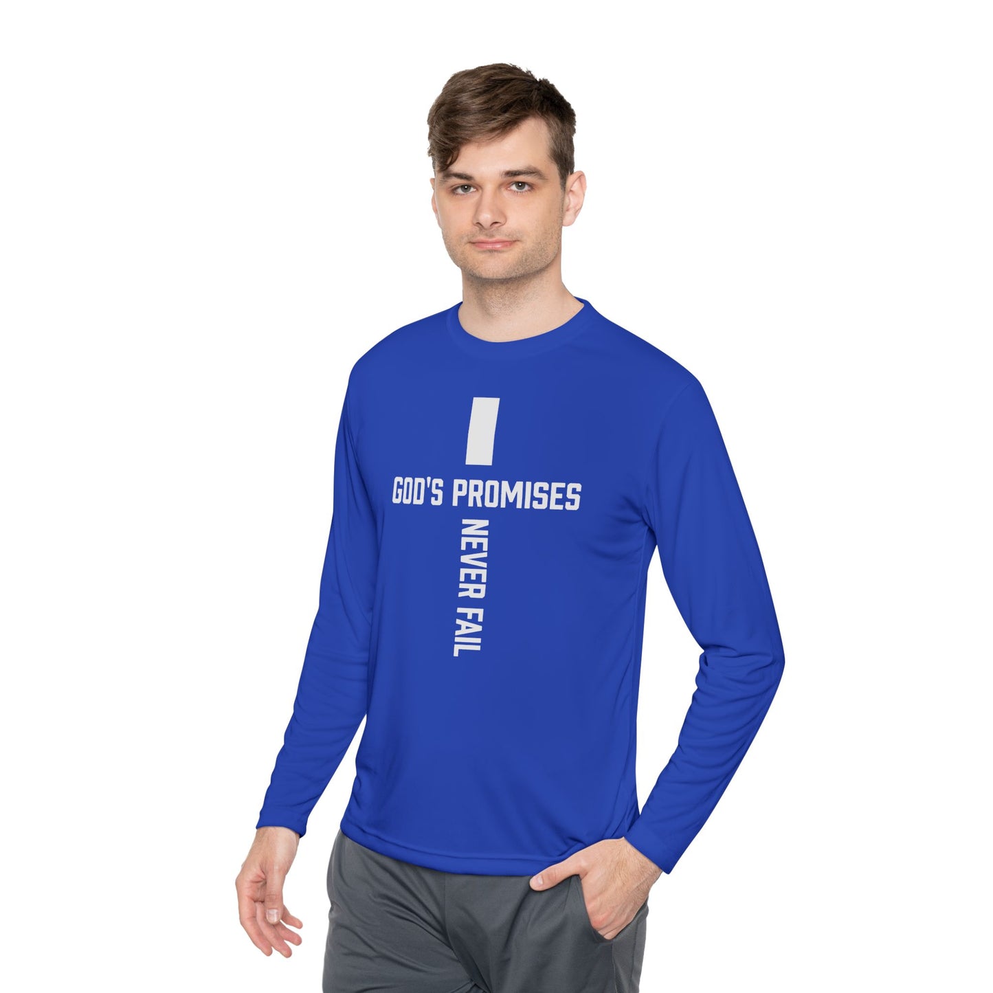 Inspirational Long Sleeve Tee - God's Promises Never Fail
