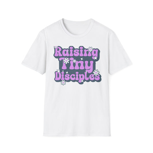 Raising Tiny Disciples Unisex Softstyle T-Shirt - Fun & Comfy Family Tee