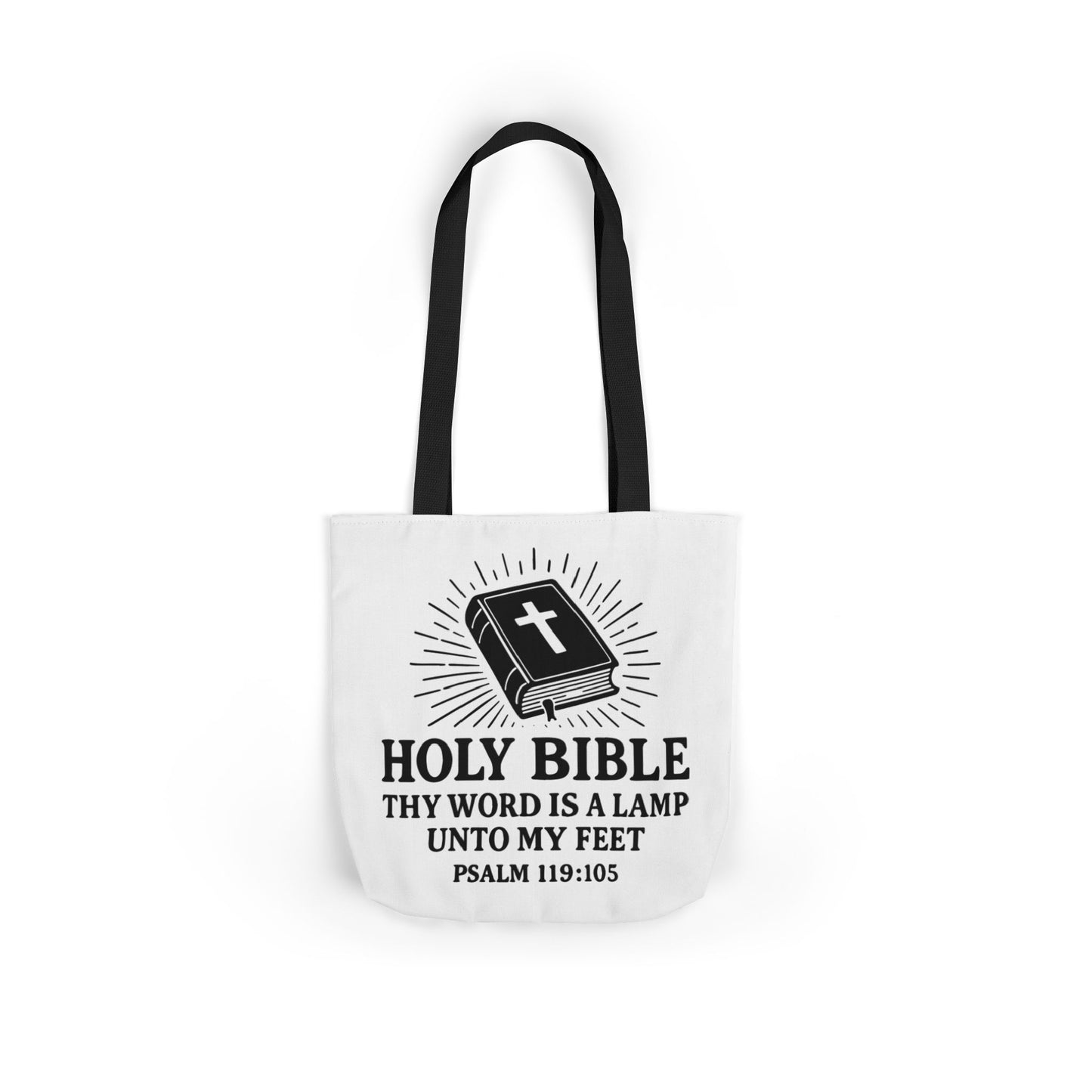 Bible Quote Tote Bag, Inspirational Christian Eco-Friendly Shopping Canvas