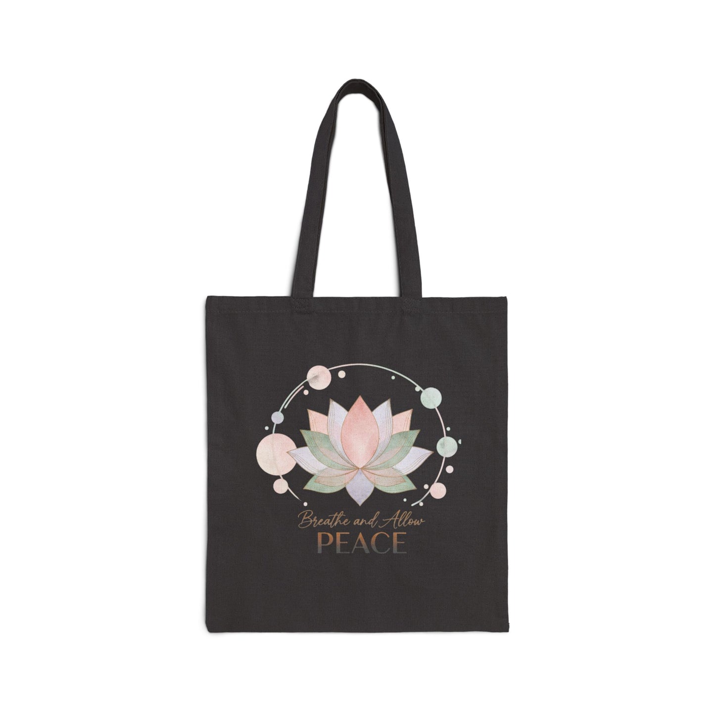 Gentle Peace Lotus mental wellness boundary quote Tote Bag