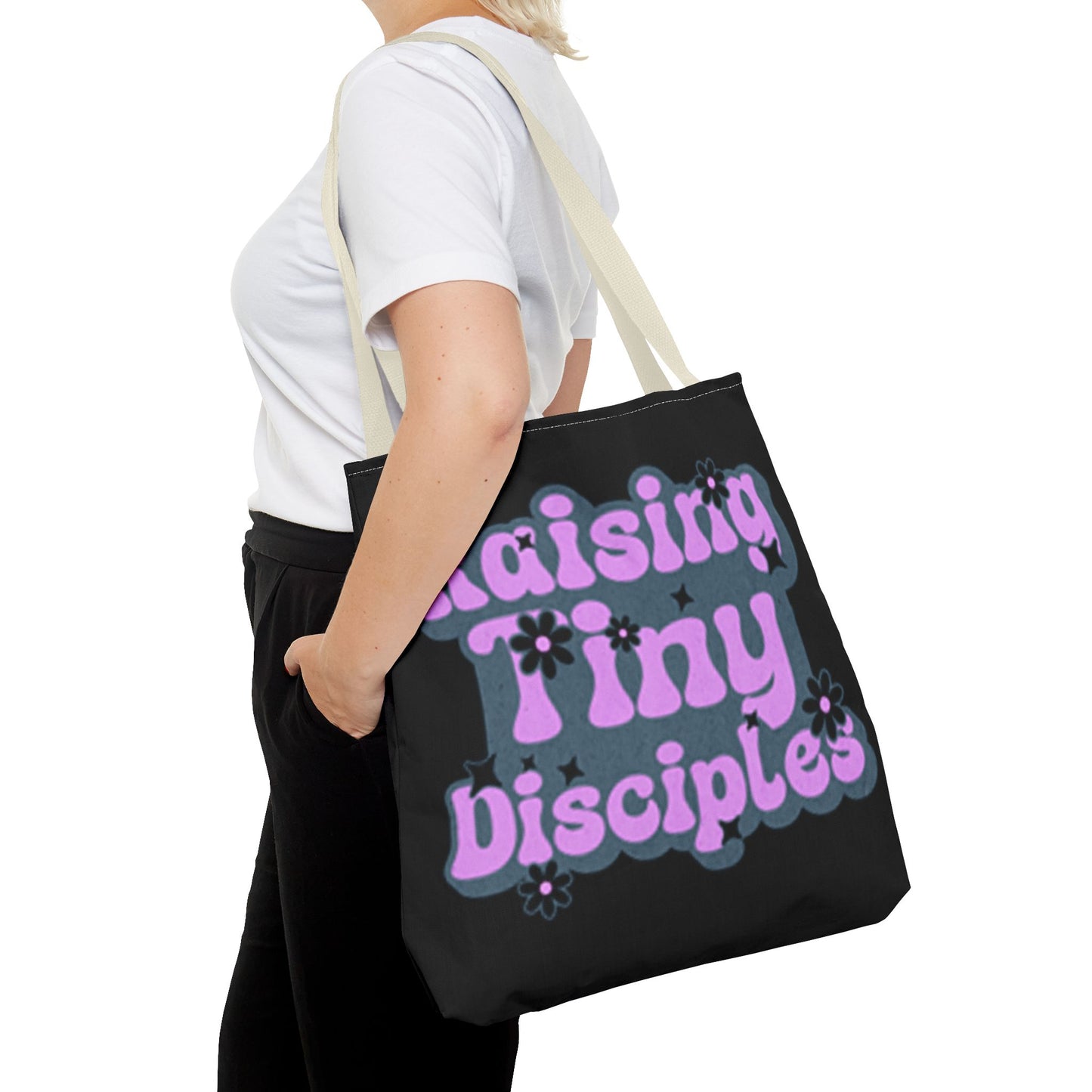 Raising Tiny Disciples Tote Bag - Eco-Friendly Bag for Moms & Caregivers