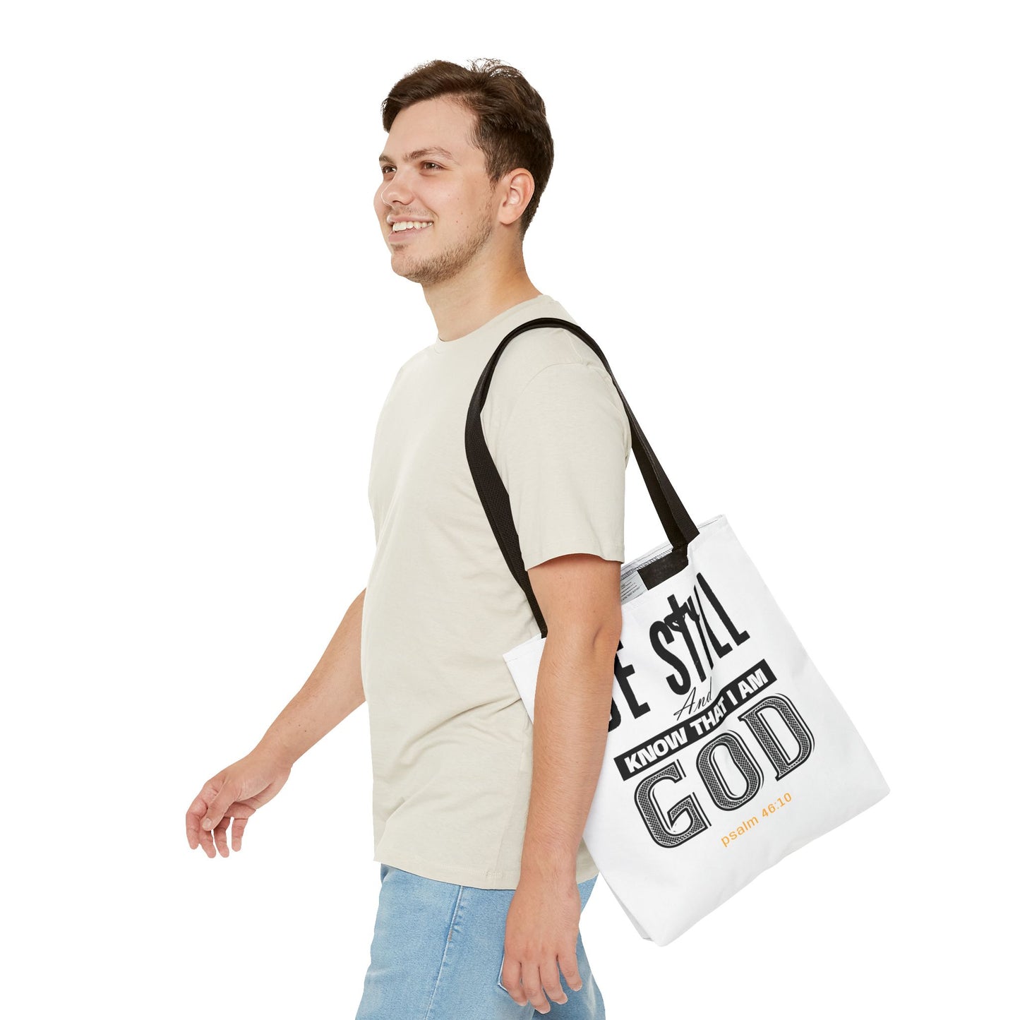 Religious Tote Bag - Be Still And Know That I Am God