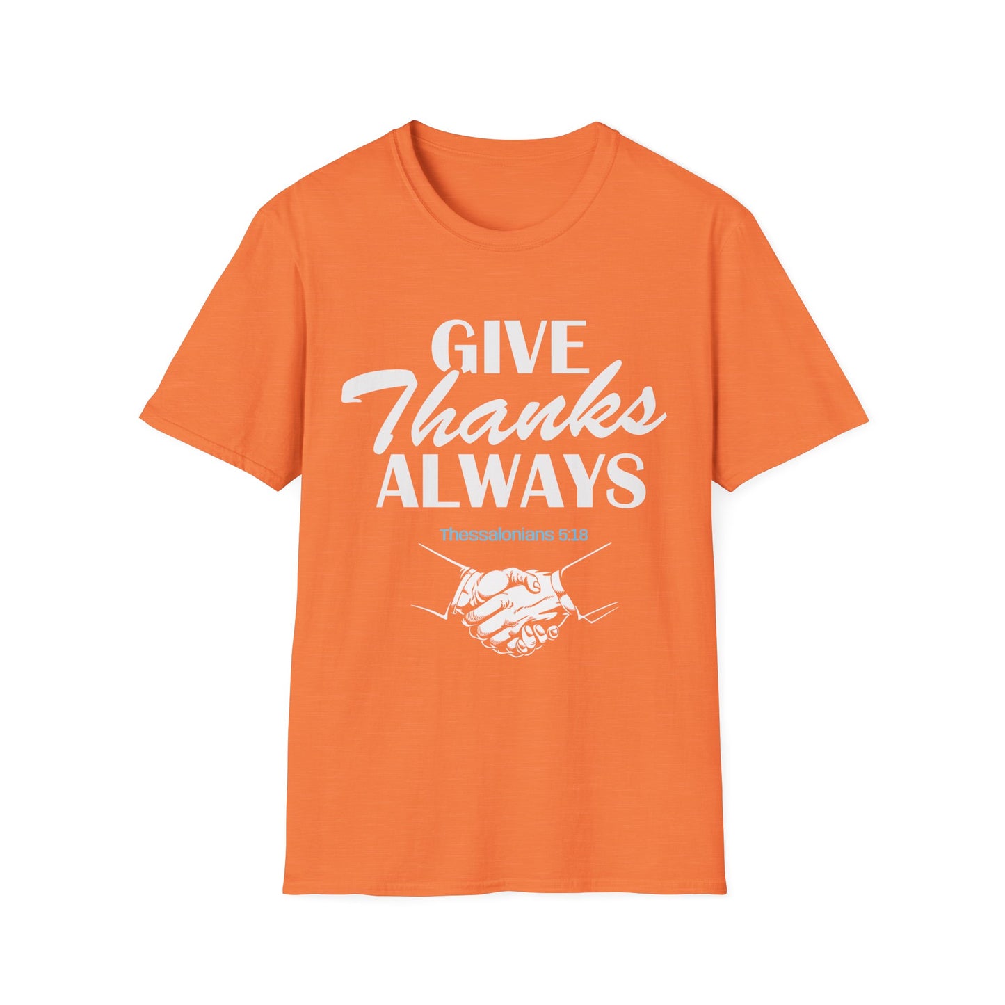 Christian Inspirational T-Shirt-Give Thanks Always
