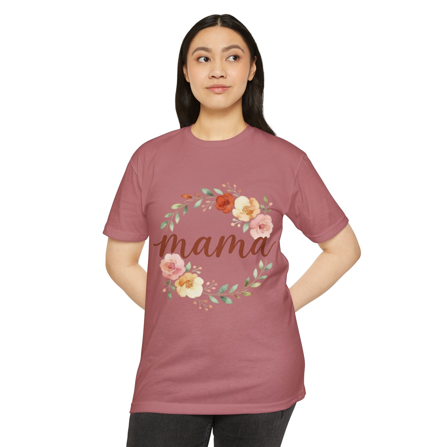 Mama Floral Wreath T-Shirt | Mother's Day Spring Mom Shirt