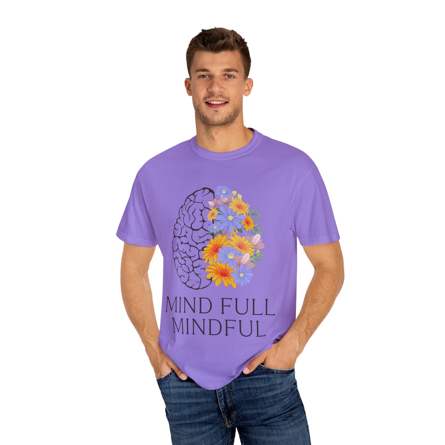 Mindful Floral Unisex T-Shirt - Embrace Positive Vibes