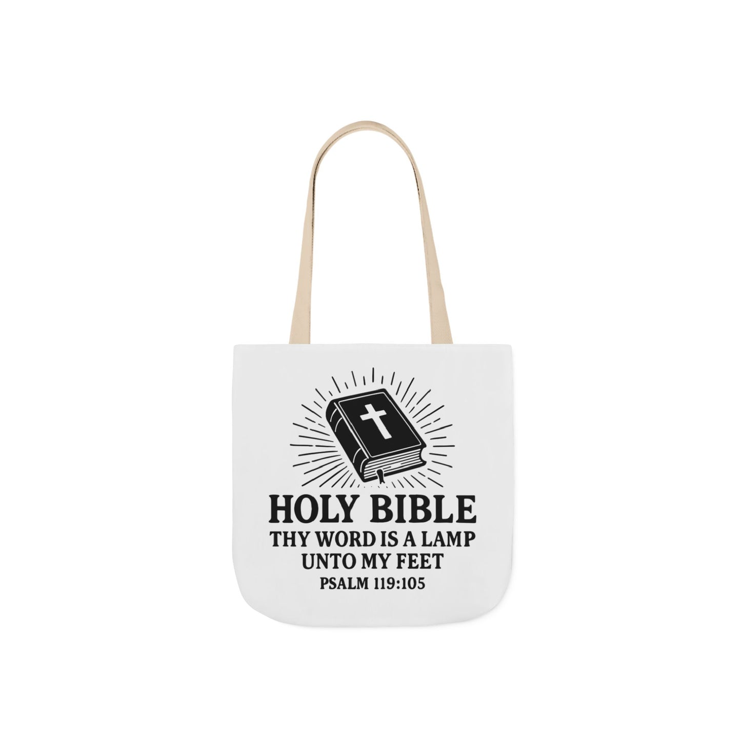 Bible Quote Tote Bag, Inspirational Christian Eco-Friendly Shopping Canvas