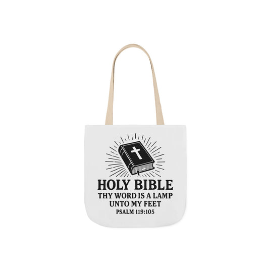 Bible Quote Tote Bag, Inspirational Christian Eco-Friendly Shopping Canvas