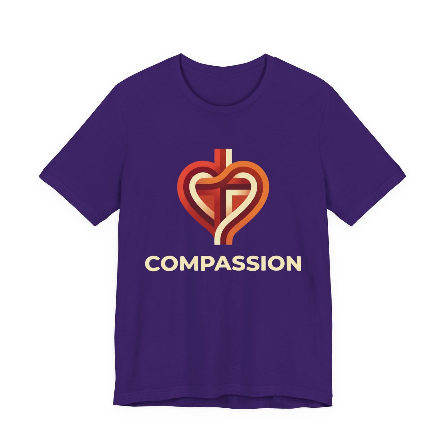 Compassion heart cross design Tee | Compassion T-Shirt