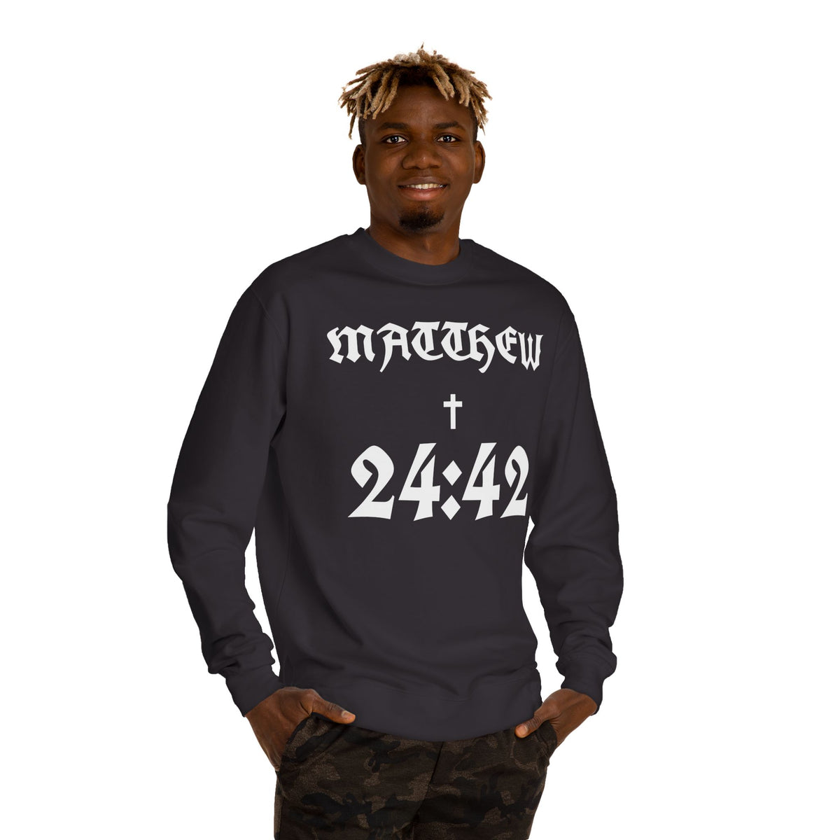 Matthew 24:42 Sweatshirt | Bible Verse Christian Apparel