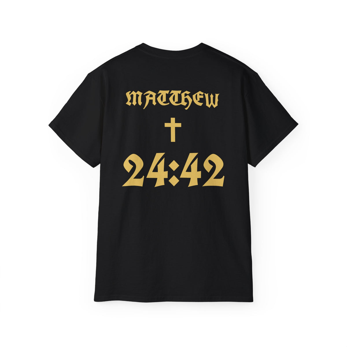 Matthew 24:42 Scripture Tee | Cross Bible Verse Shirt
