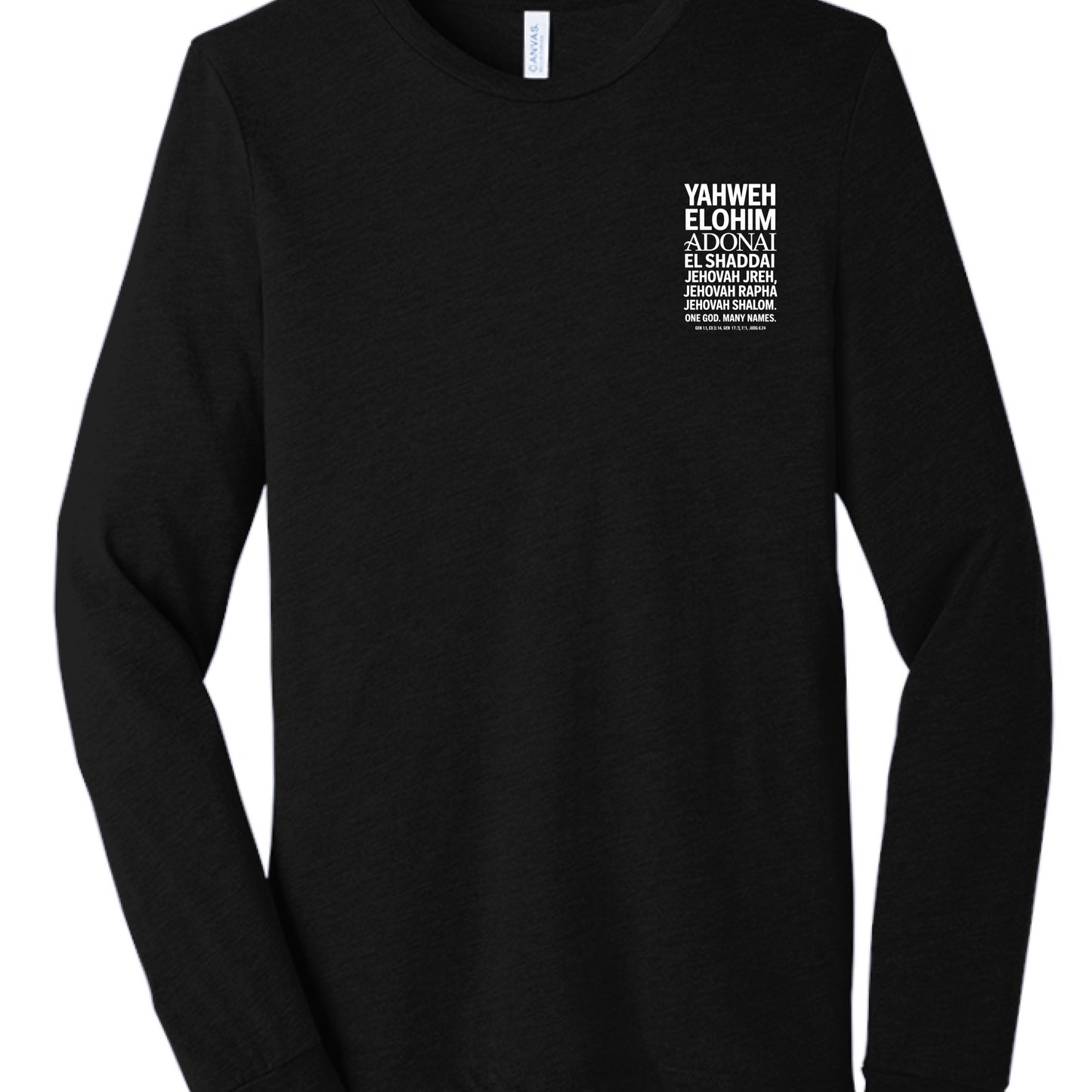 Solid Black Triblend - FRONT