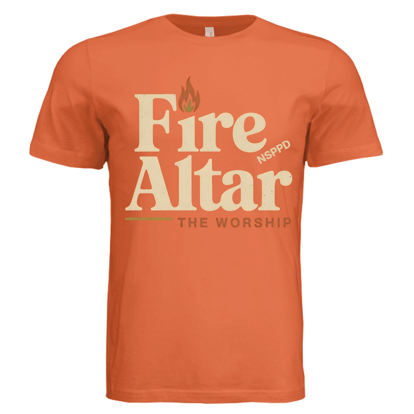 Solid Orange Triblend - FRONT