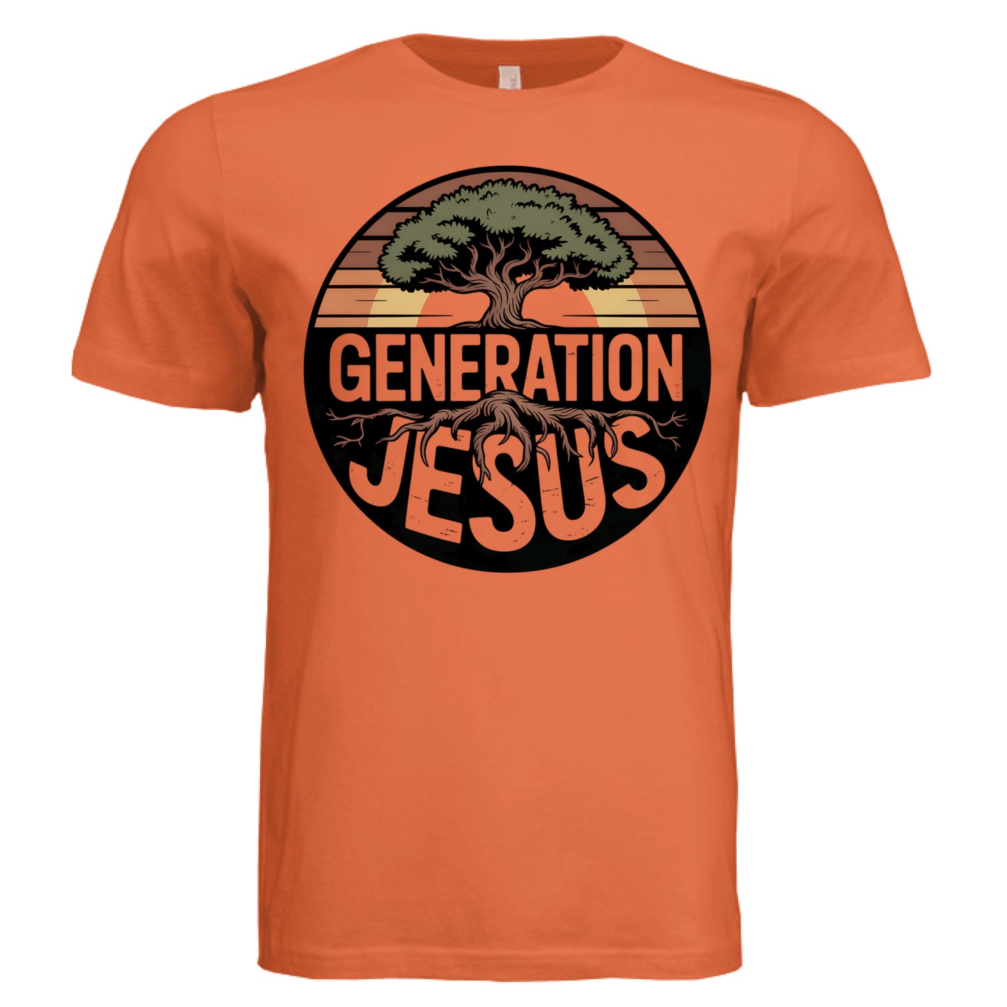 Solid Orange Triblend - FRONT