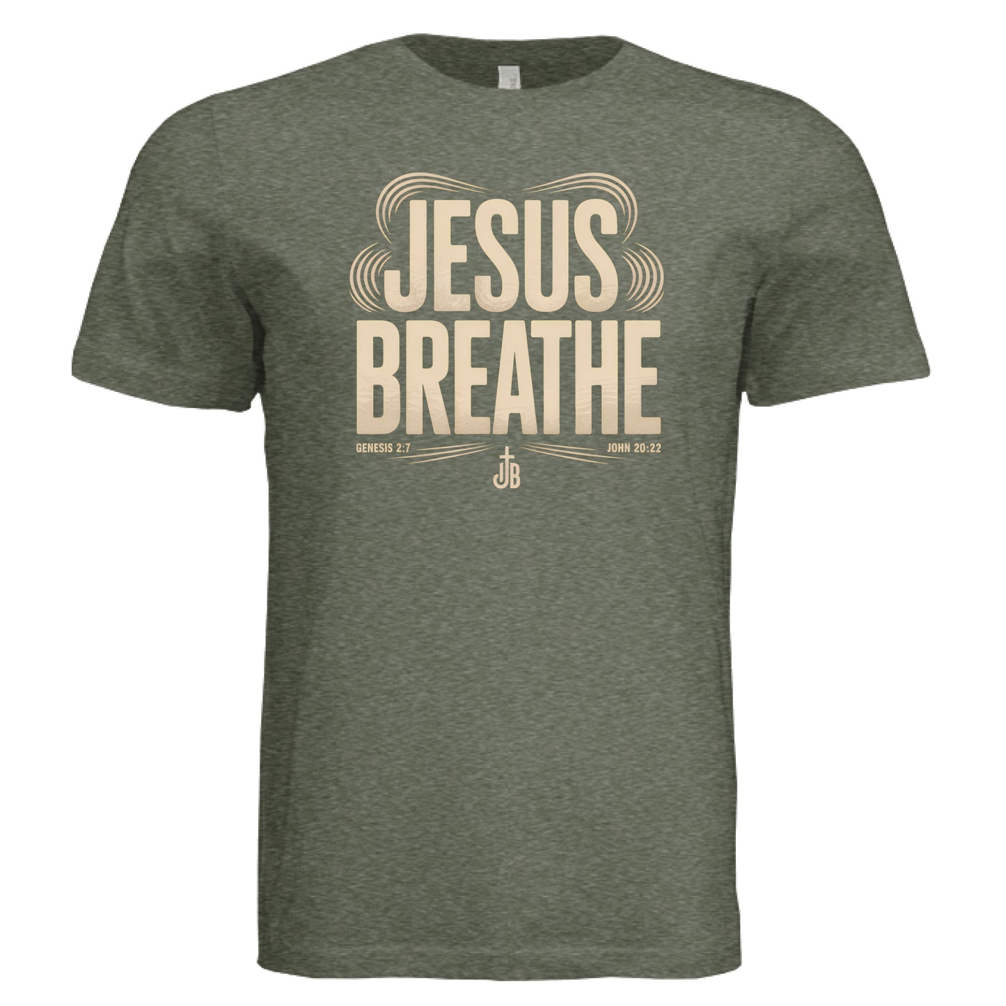 Military Green Triblend - FRONT