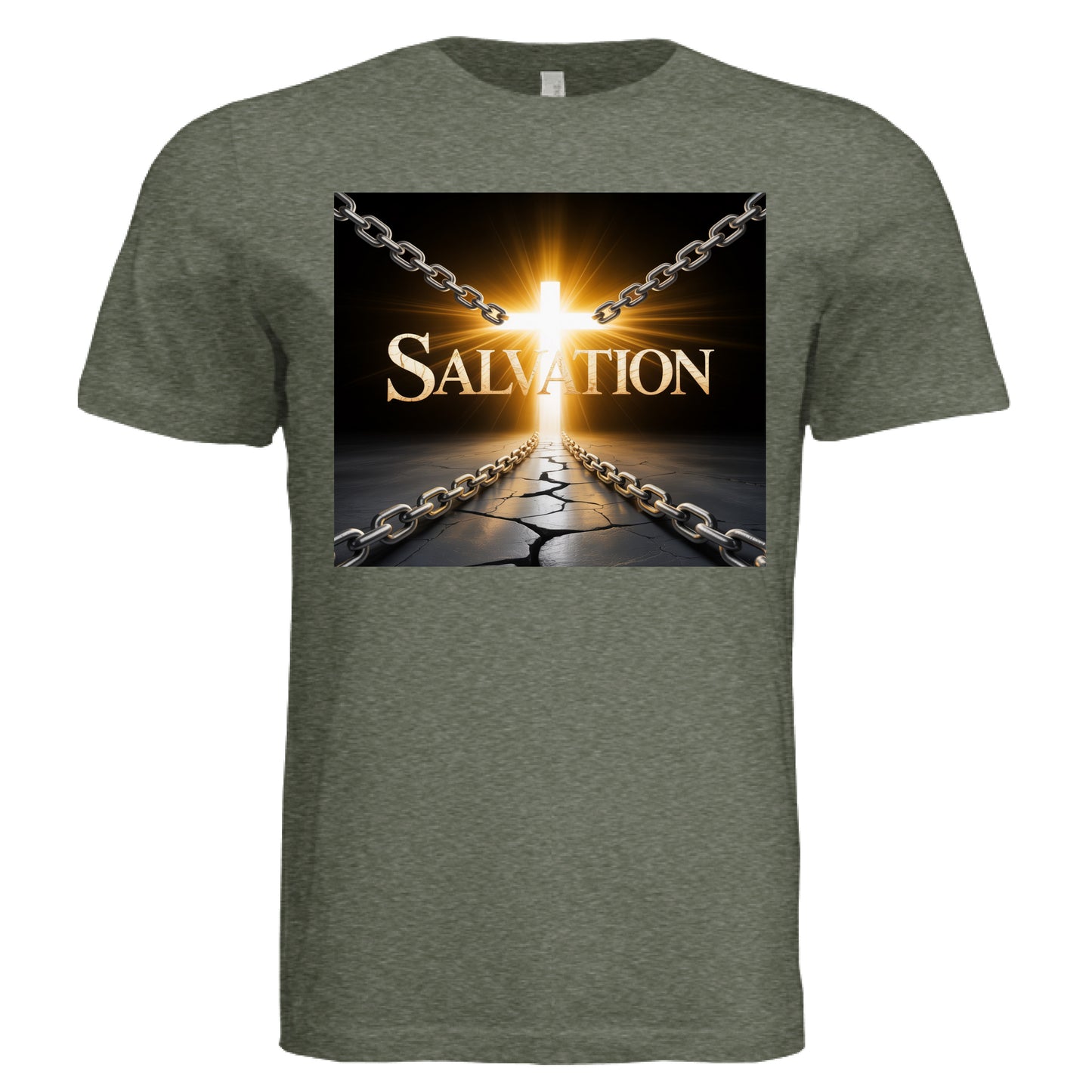 Military Green Triblend - FRONT